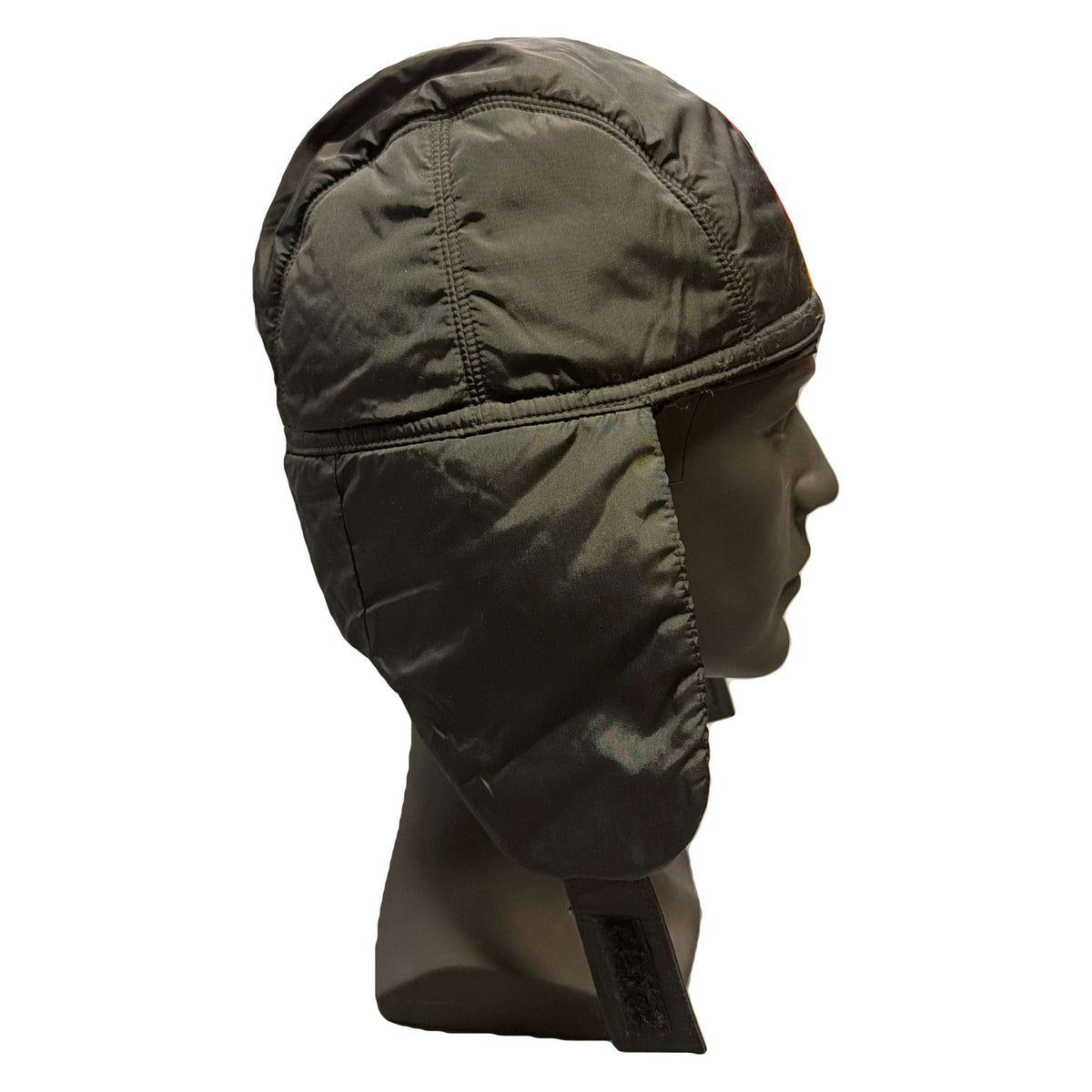 Prada Nylon Trapper Cap In Black (L)