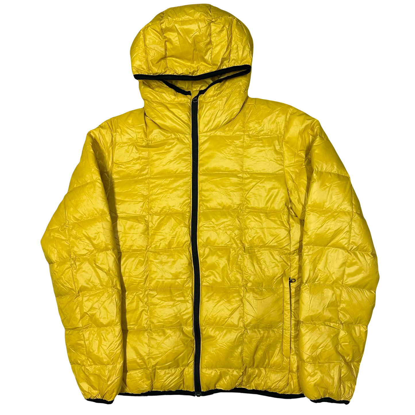 Camp 7 Square Stitch Puffer Jacket In Yellow (L)