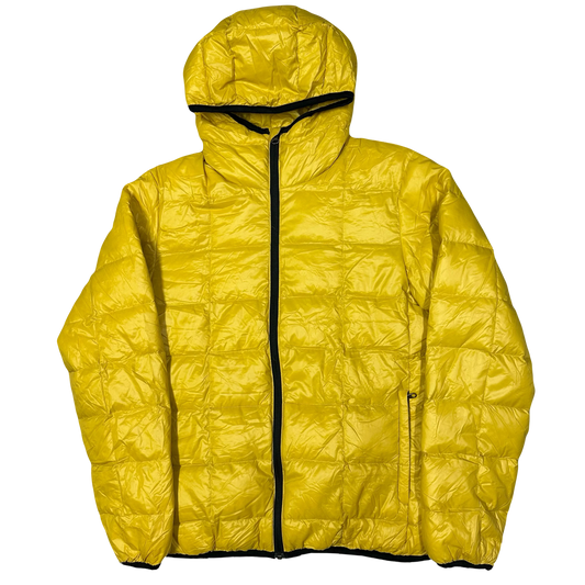Camp 7 Square Stitch Puffer Jacket In Yellow (L)