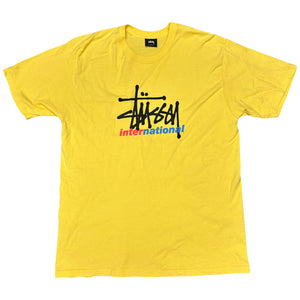 Stüssy International Spellout T-Shirt In Yellow ( L )