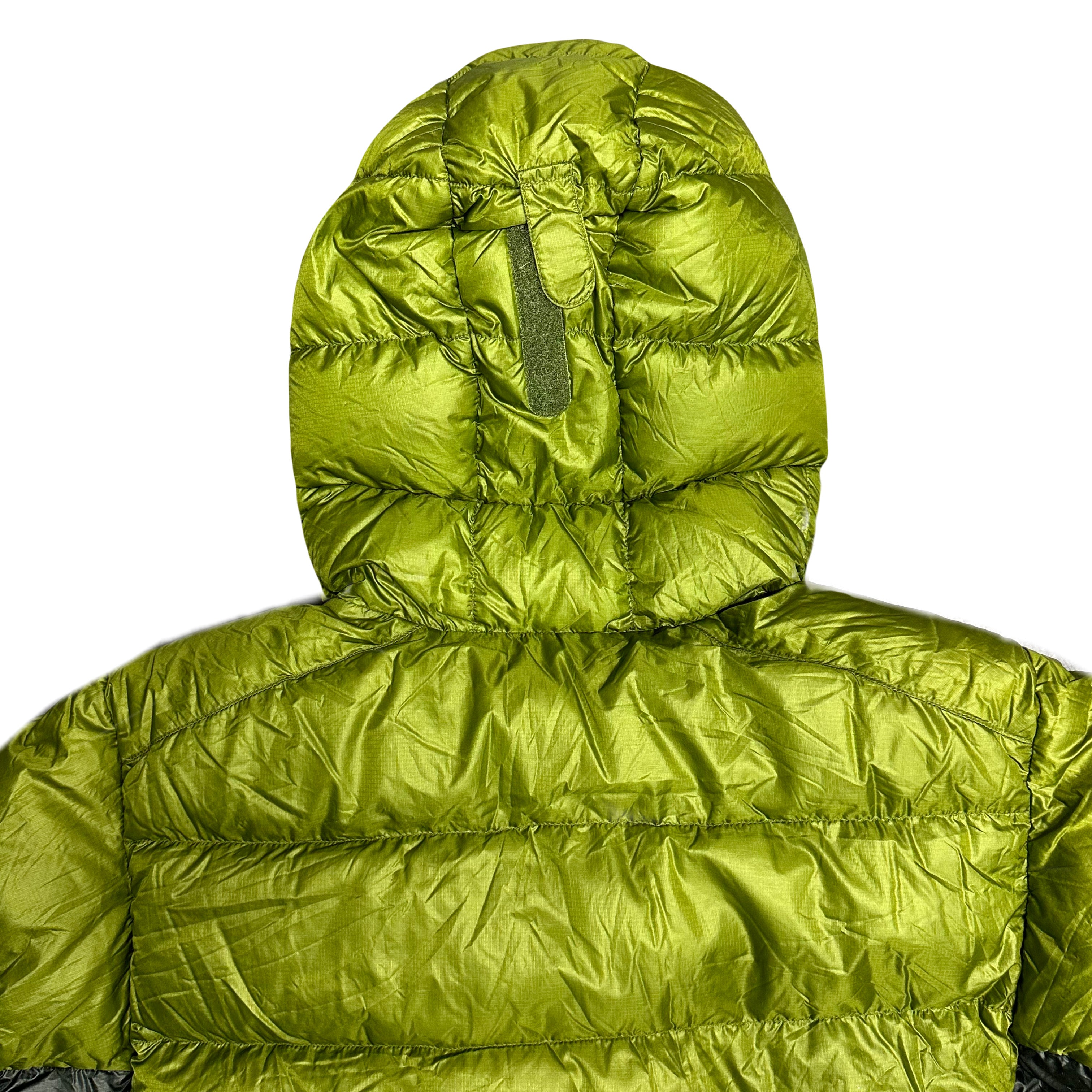 Montbell Two Tone Alpine Down Puffer Jacket In Green ( S )