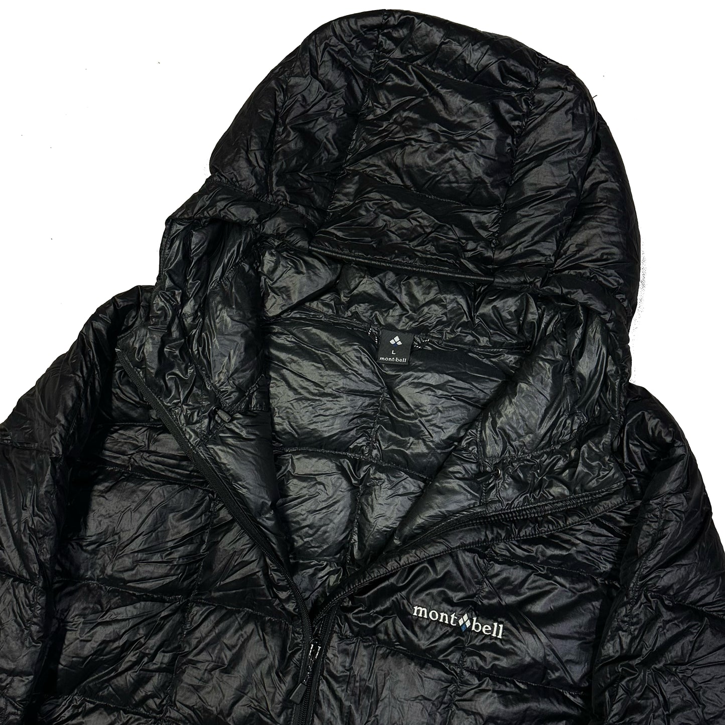 Montbell Square Stitch Puffer Jacket In Black - Superior Down Parka ( L )