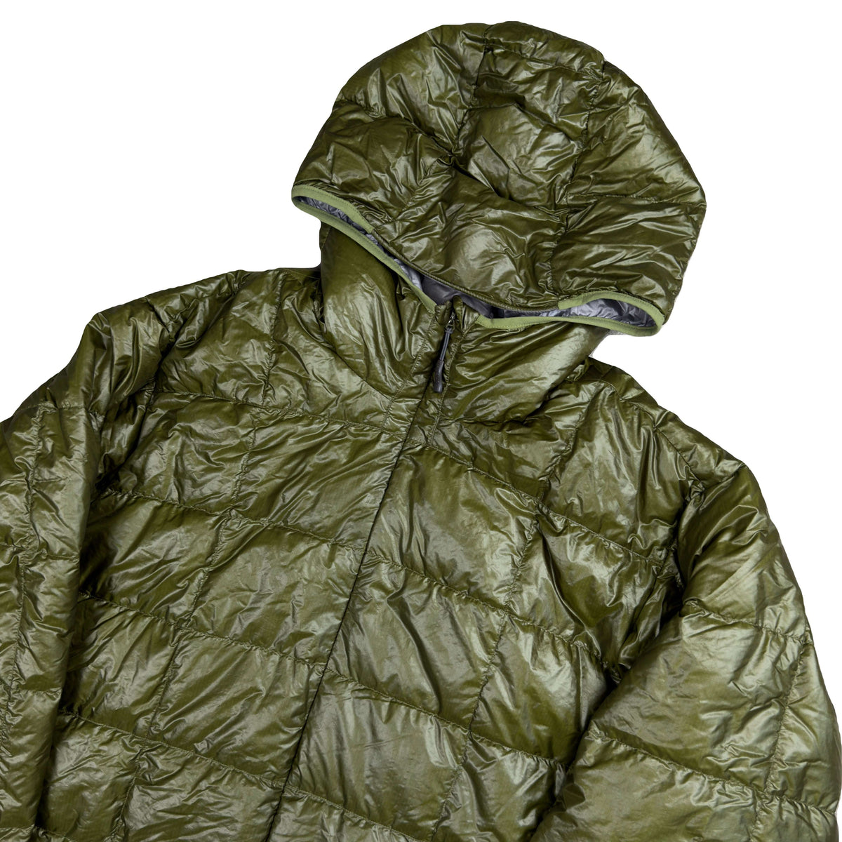 Montbell Superior Down Parka Puffer Jacket In Khaki Green (XL)