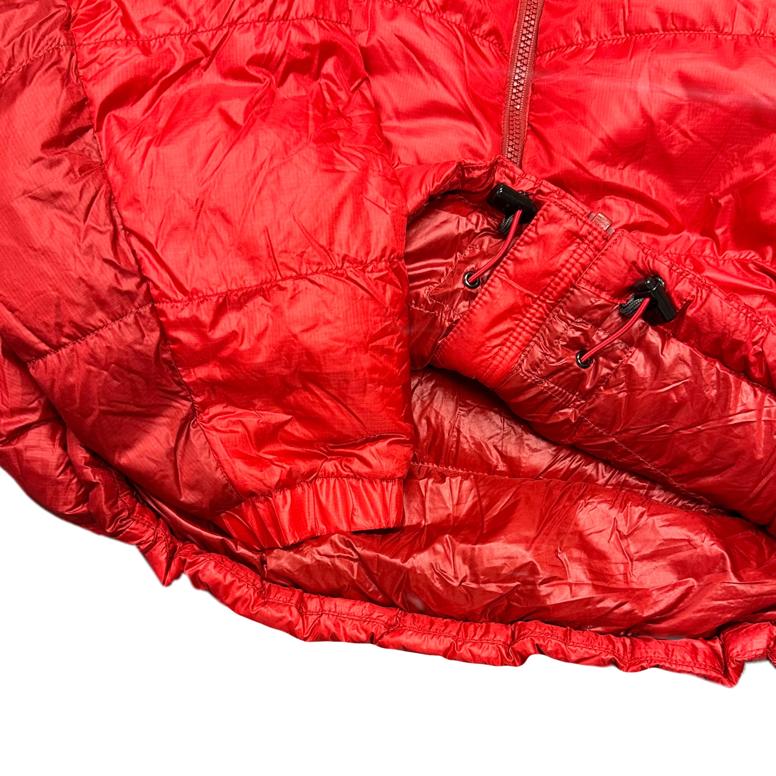 Montbell Two Tone Alpine Down Puffer Jacket In Red ( M )