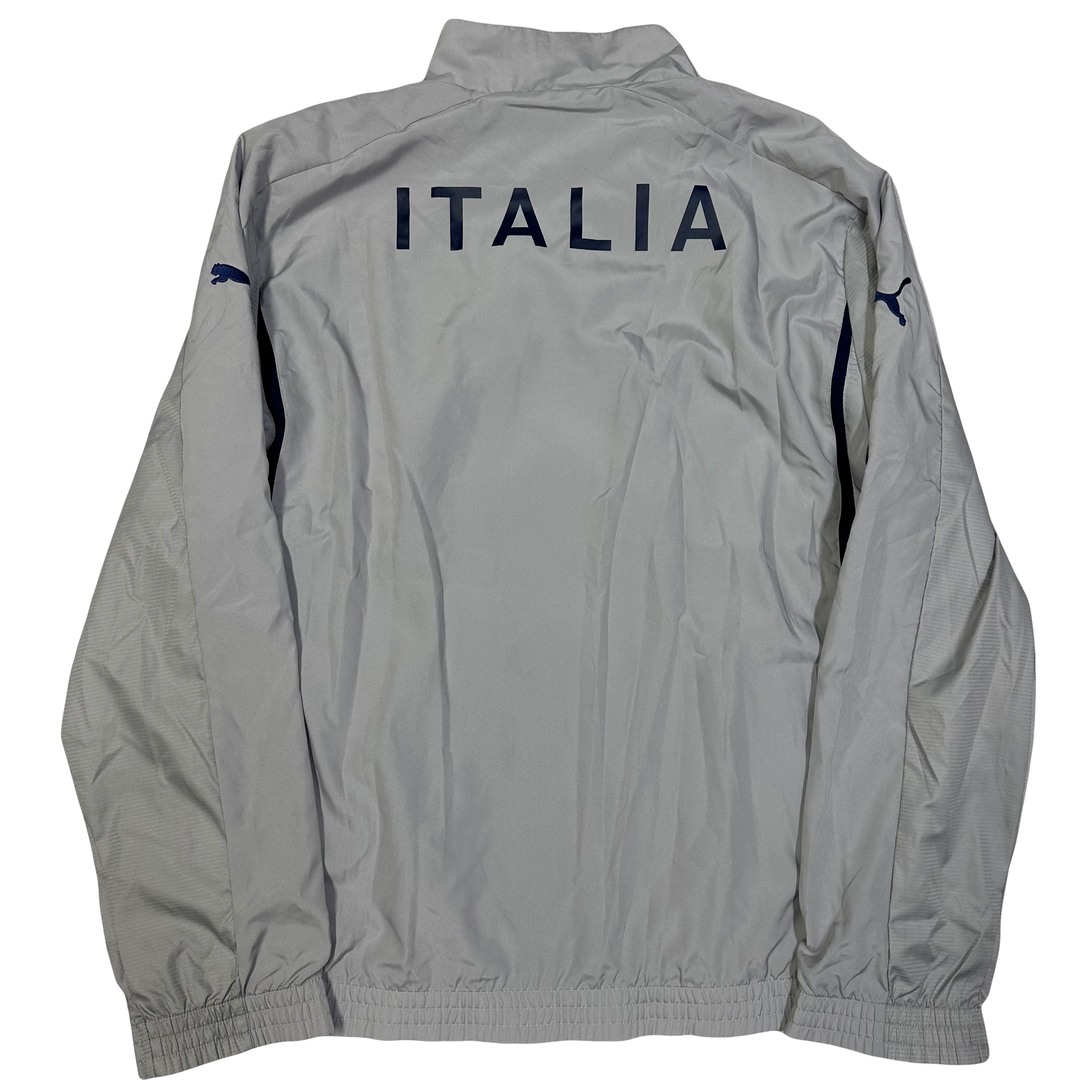 Puma Italy 2010 Tracksuit In Grey & Navy ( L )