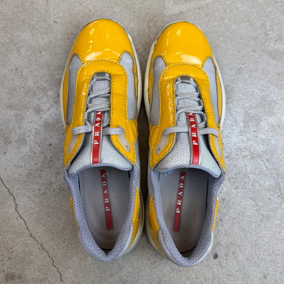 Prada America’s Cup In Sneakers In Yellow (9UK)