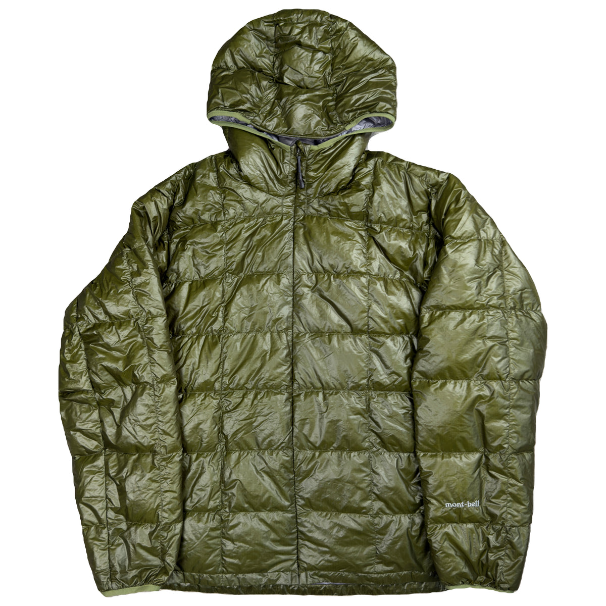 Montbell Superior Down Parka Puffer Jacket In Khaki Green (XL)