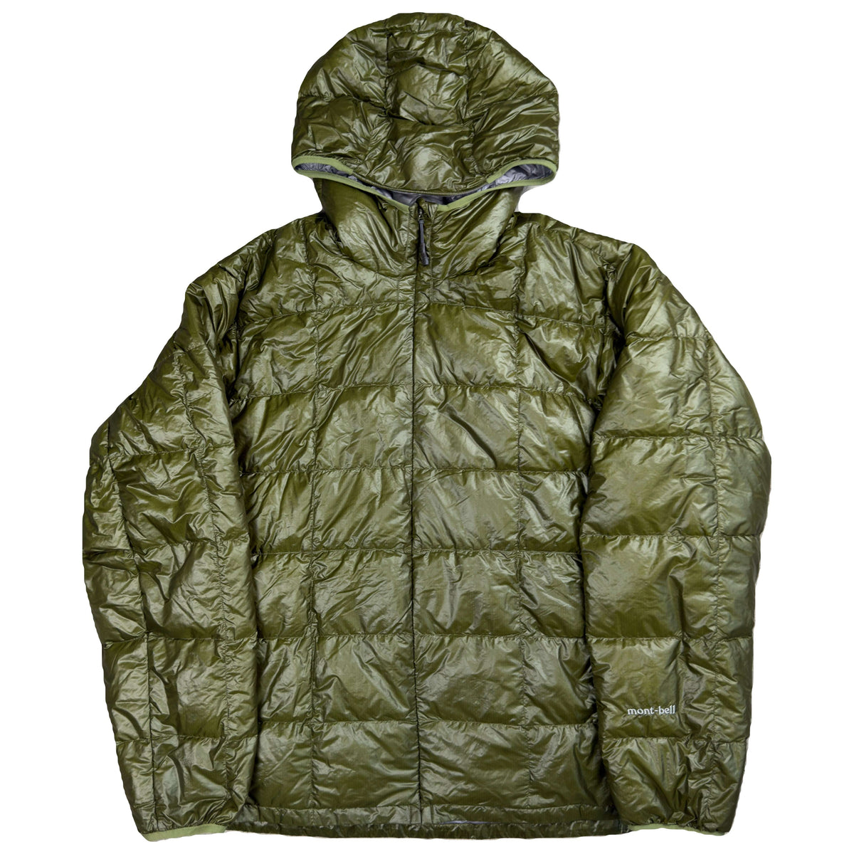 Montbell Superior Down Parka Puffer Jacket In Khaki Green (XL)