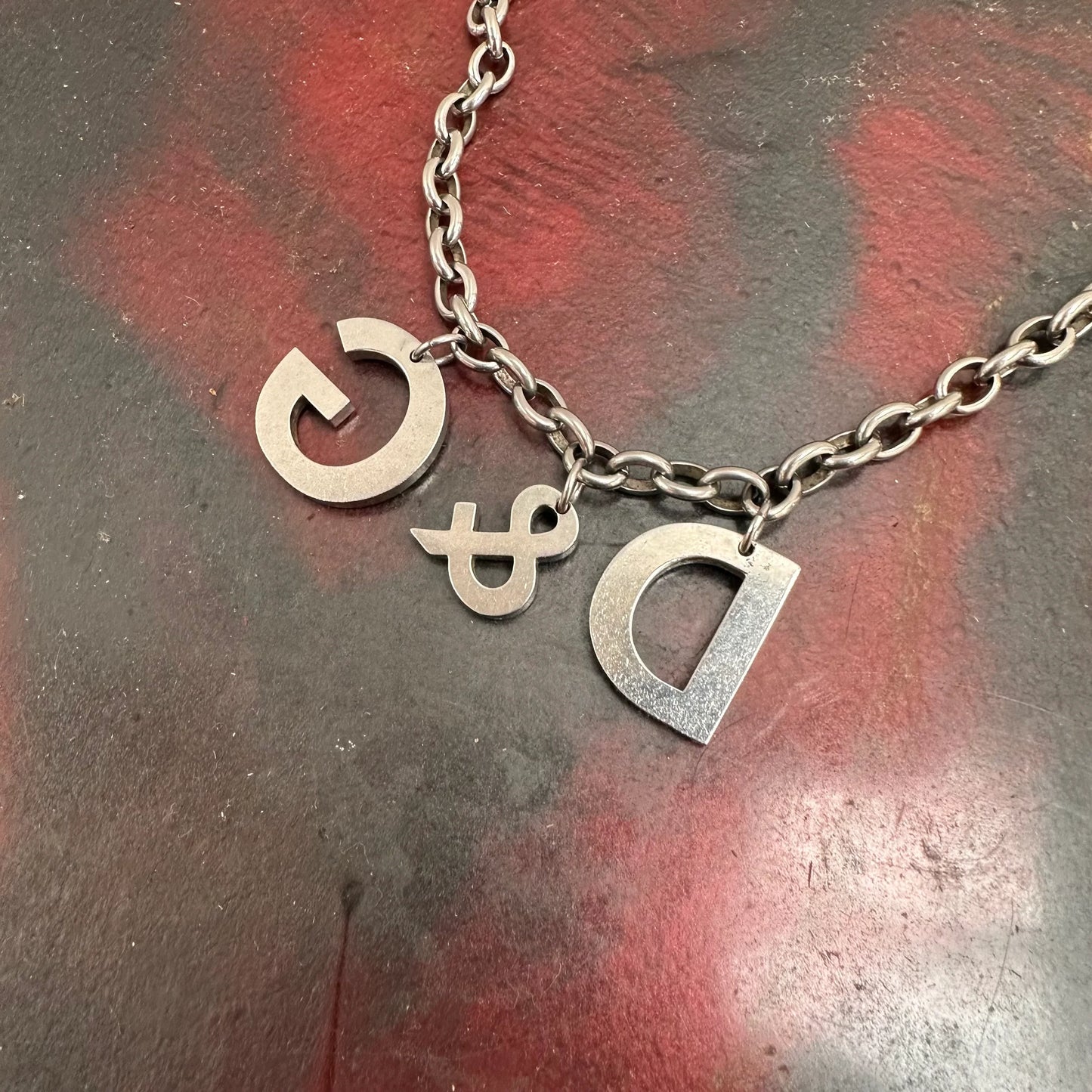 Dolce & Gabbana Steel Spellout Chain Necklace