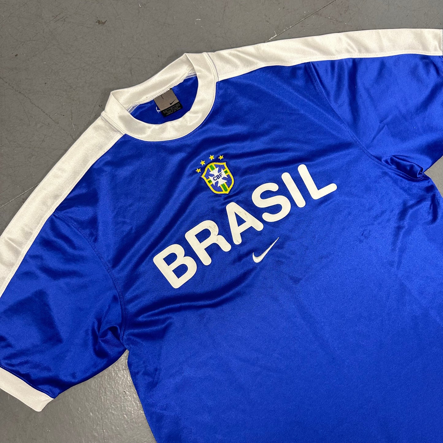 Nike Brazil 2002 Training Shirt In Blue ( M )