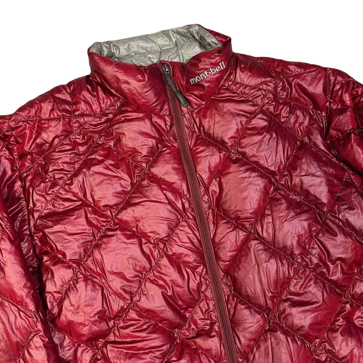 Montbell Diamond Stitch Puffer Jacket In Red ( XL ) - 1036 Emporium