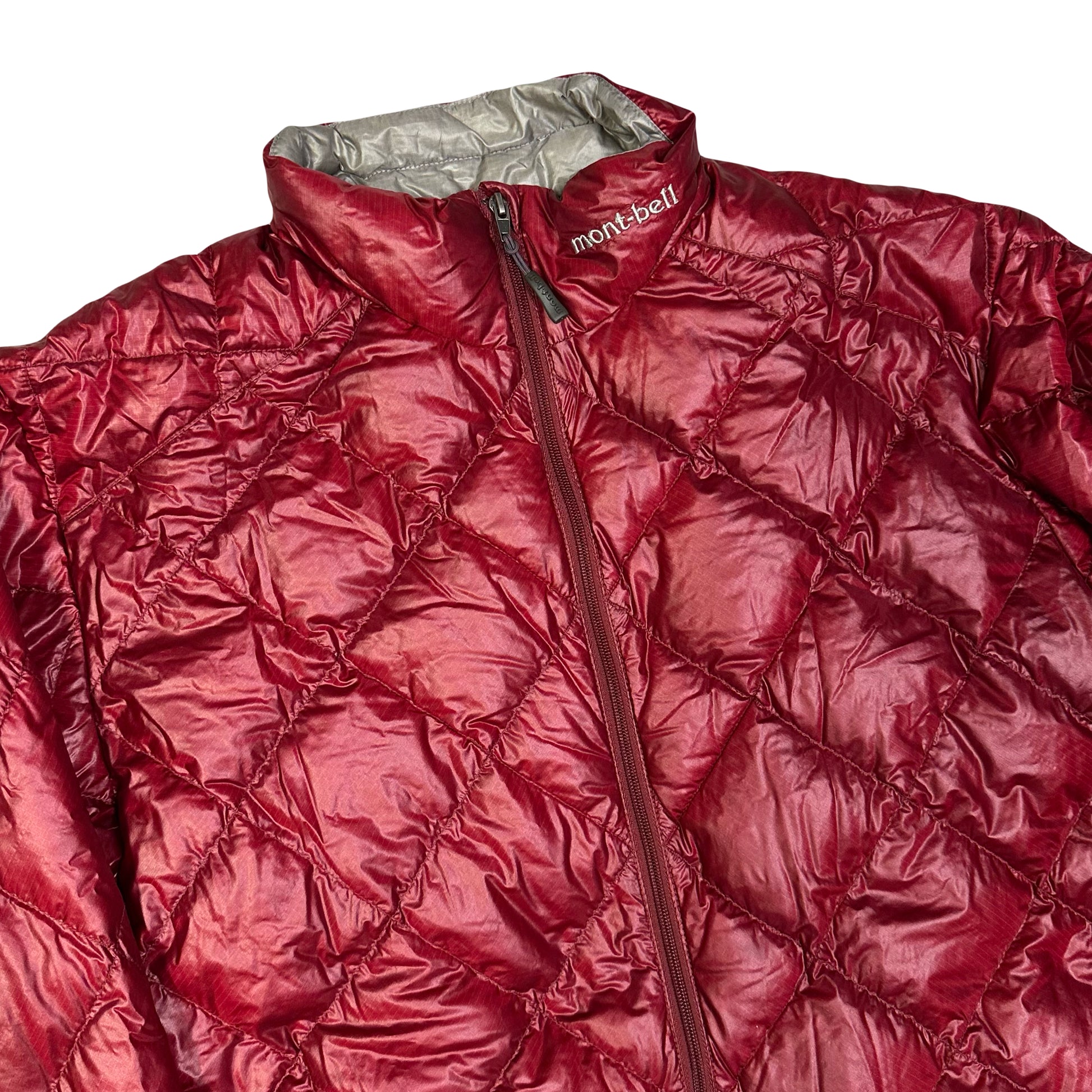 Montbell Diamond Stitch Puffer Jacket In Red ( XL ) - 1036 Emporium