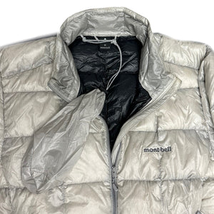 Montbell Square Stitch Down Puffer Jacket In Silver / Grey ( M )