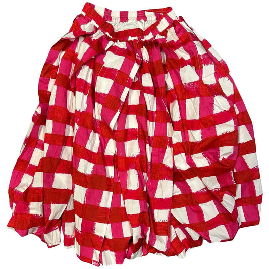 Uniqlo X Marni Checkered Skirt In Red ( L )