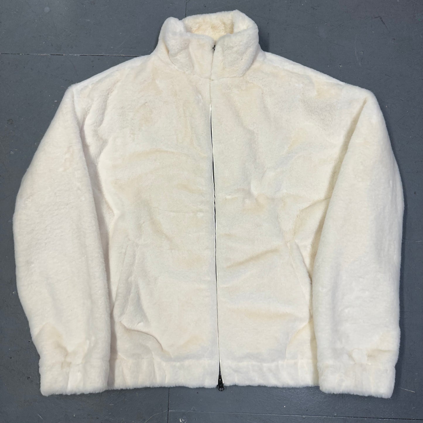 Avirex Fur Jacket In White ( L )
