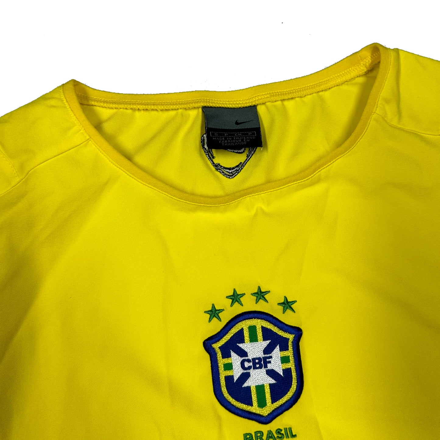 Nike Brazil 2002 Shirt In Yellow ( S )