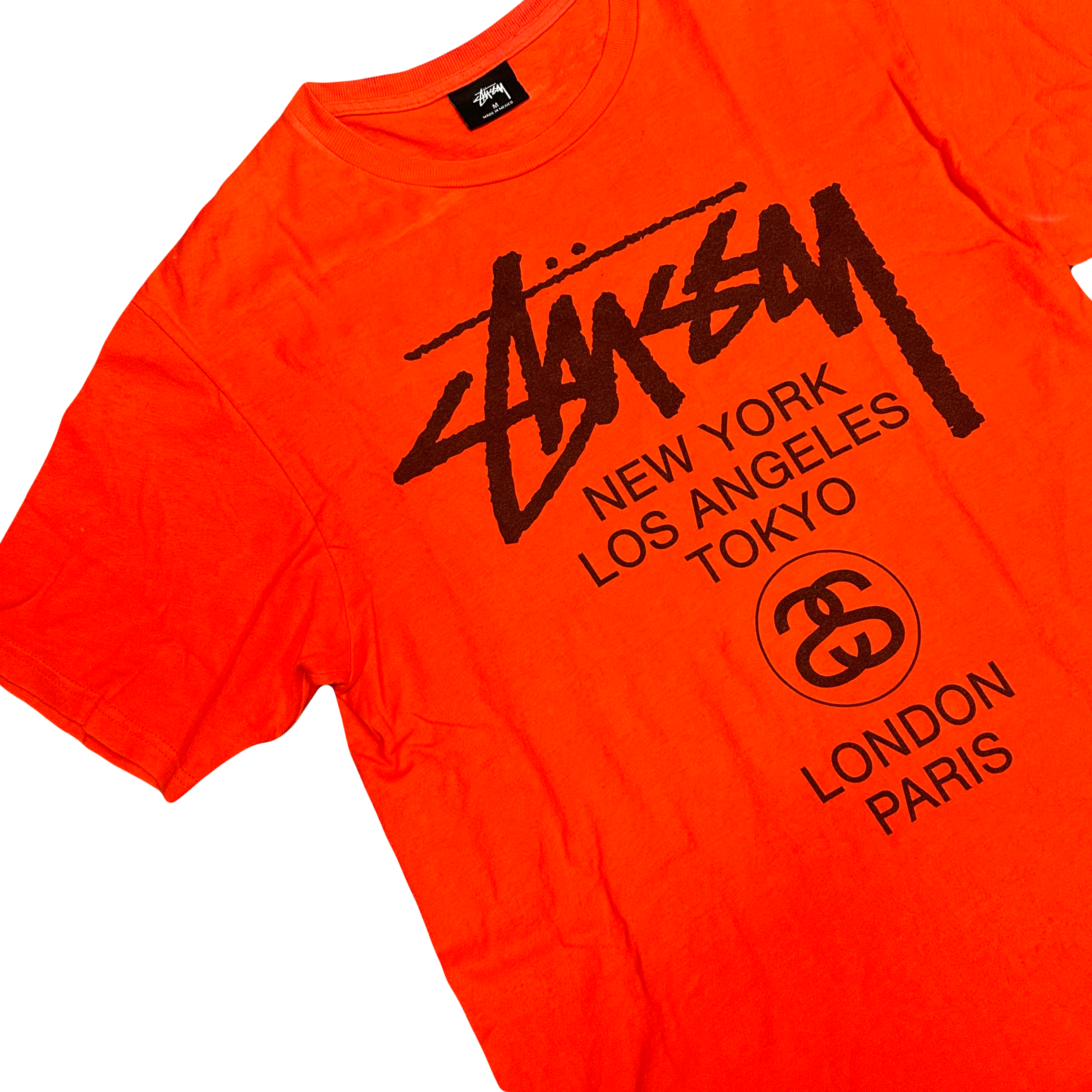 Stüssy Spellout T-Shirt In Orange ( M )