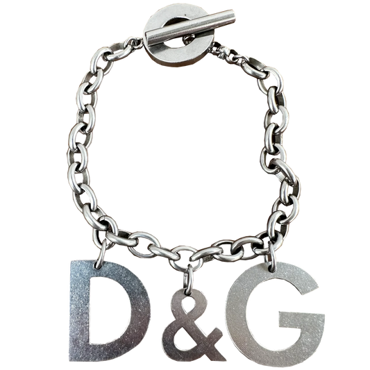 Dolce & Gabbana Steel Spellout Chain Bracelet