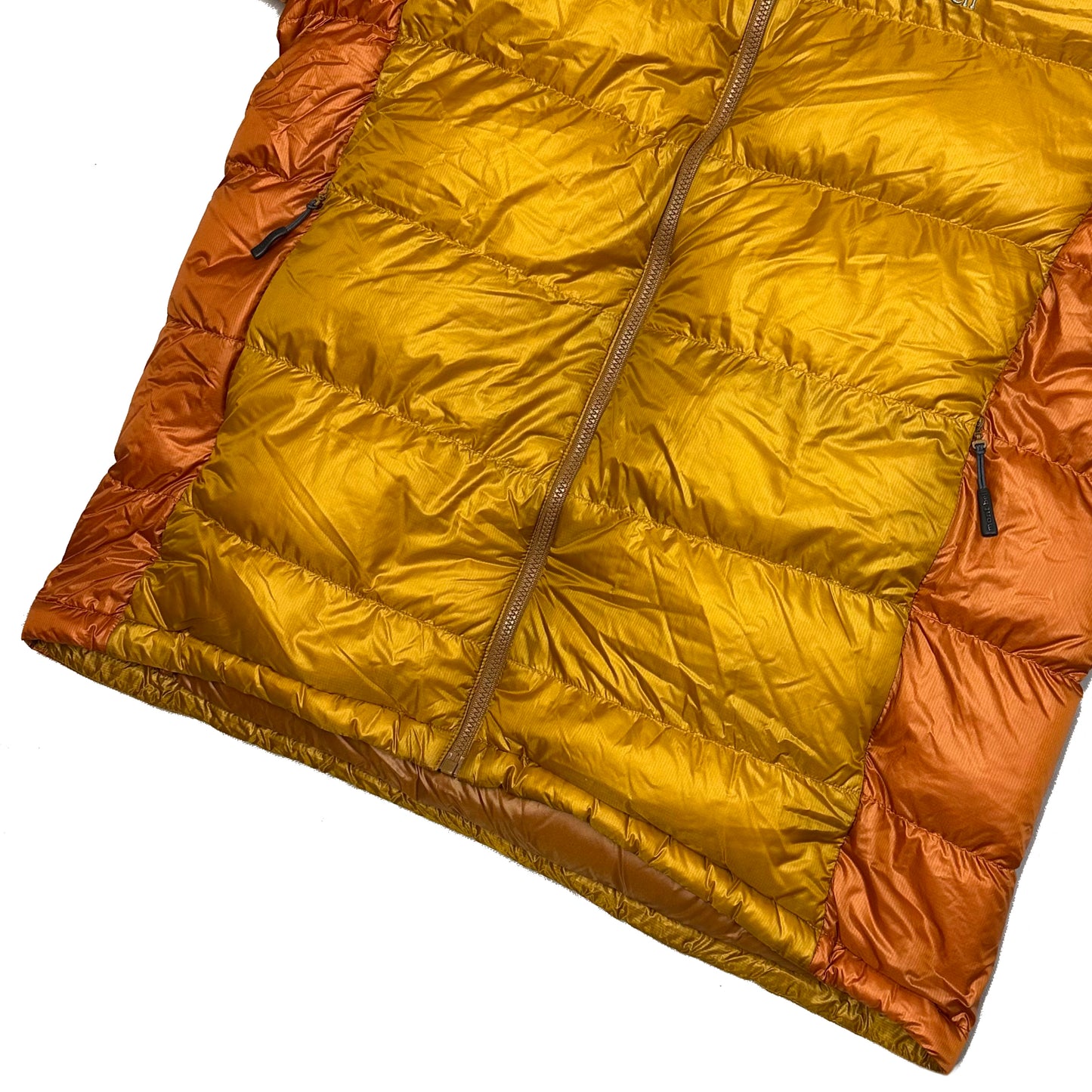 Montbell Puffer Jacket In Burnt Orange & Copper ( XL )