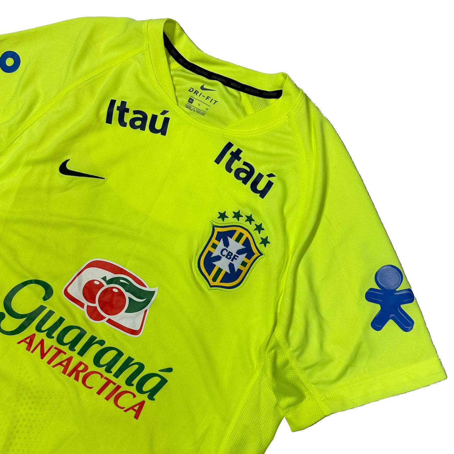 Nike Brazil 2020/21 Training Shirt In Neon Green ( XL )