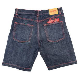 Stüssy Spellout Jorts With Red Print ( W32 )