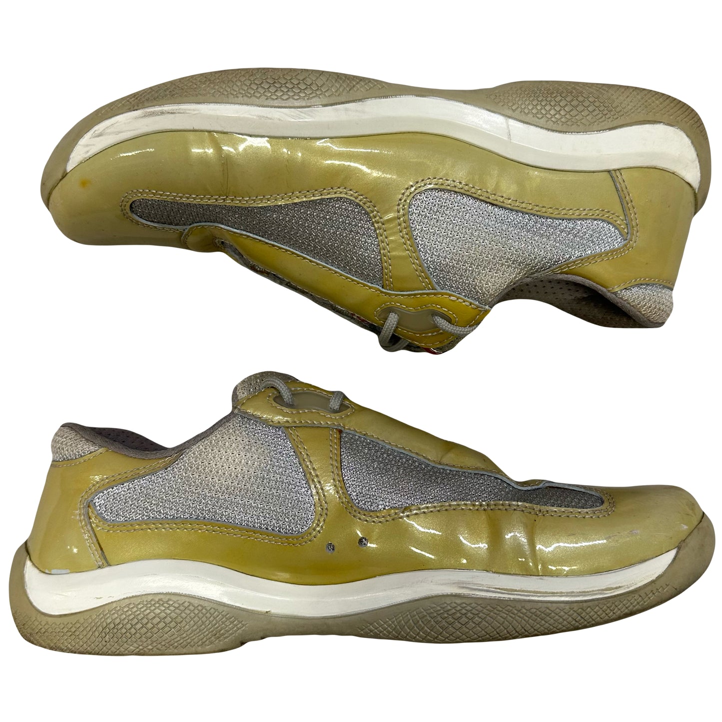 Prada America’s Cup Sneakers In Gold ( 7UK / 8US )
