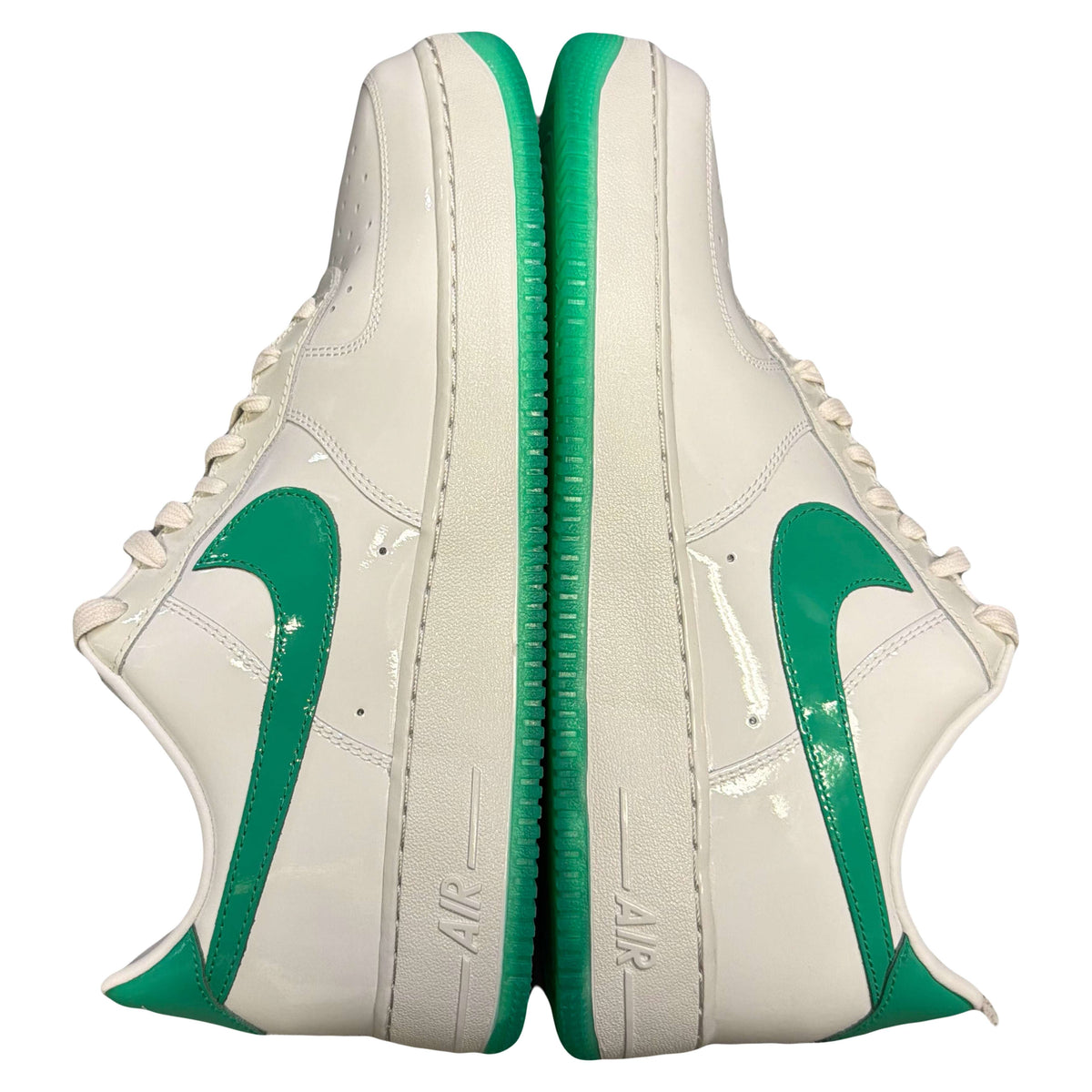 Nike Patent Air Force 1 In White & Green (11UK/12US)