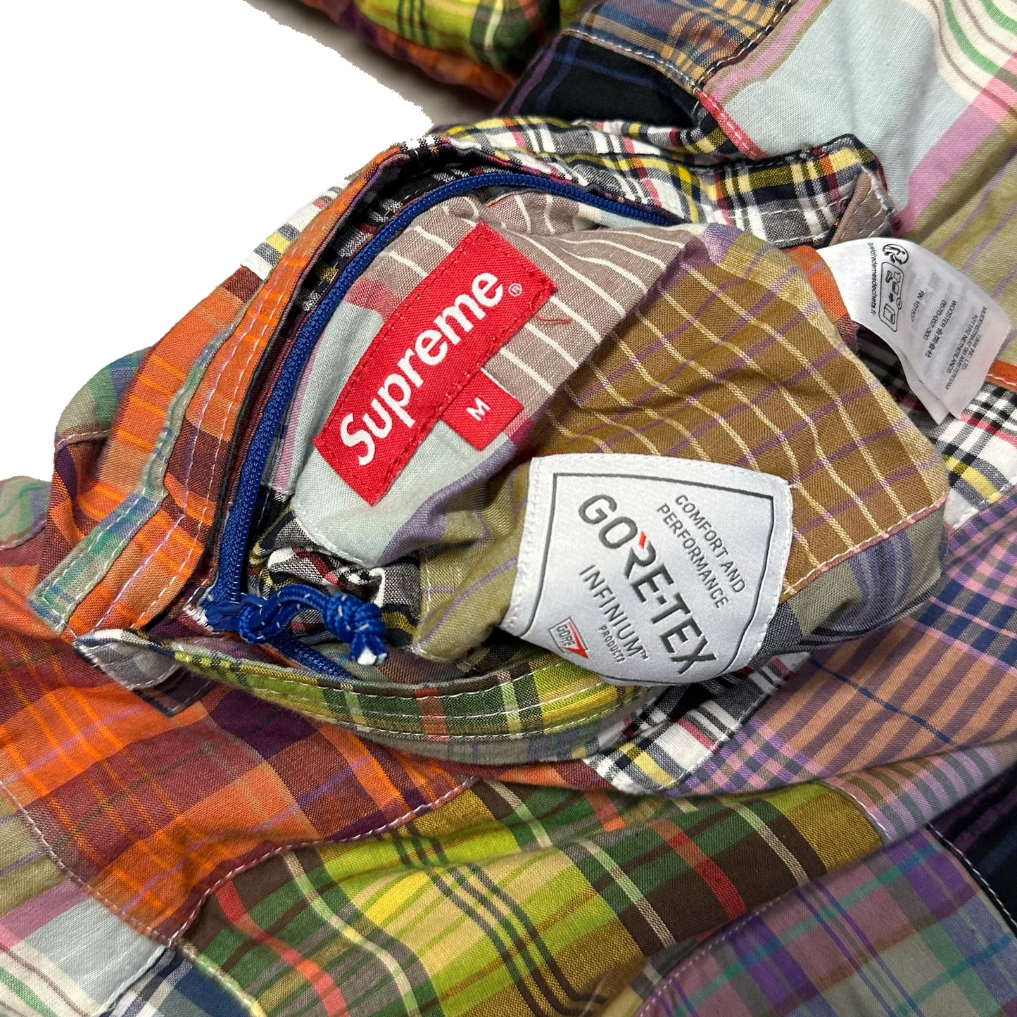 Supreme Madras Reversible Down Puffer Jacket ( M )