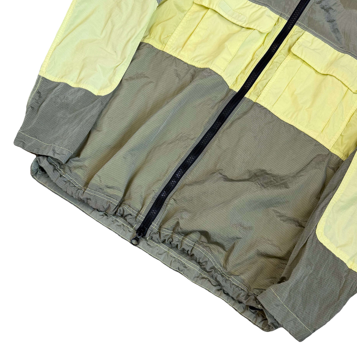 Stone Island SS/19 Nylon Metal Watro Ripstop Jacket In Khaki Green (XL)