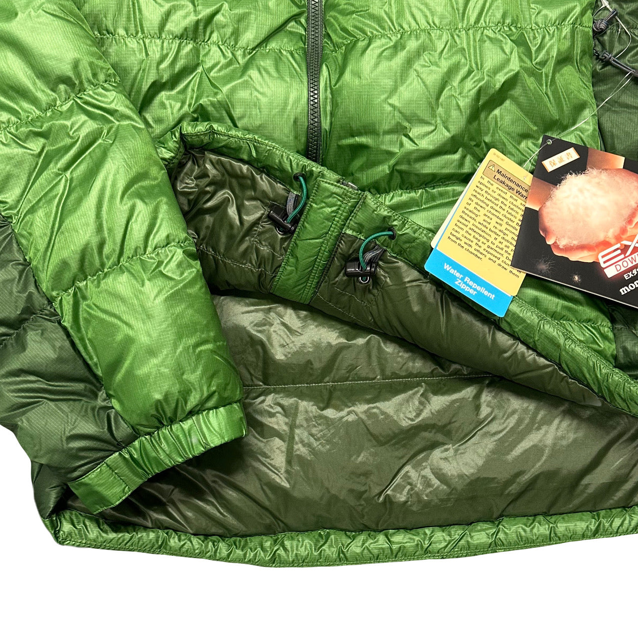 Montbell Two Tone Alpine Down Puffer Jacket In Green ( XL )