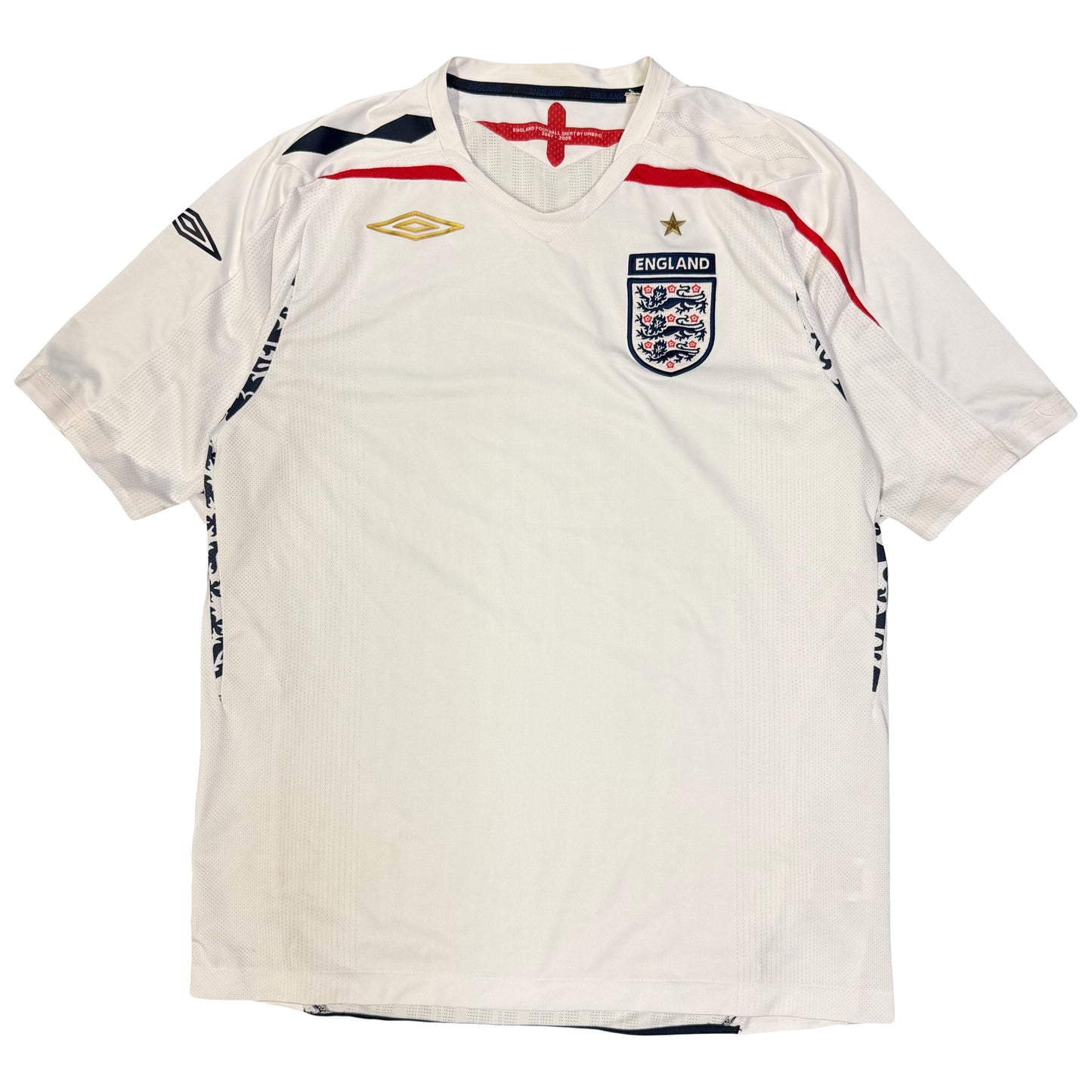 Umbro 2007/09 England Shirt In White (L)