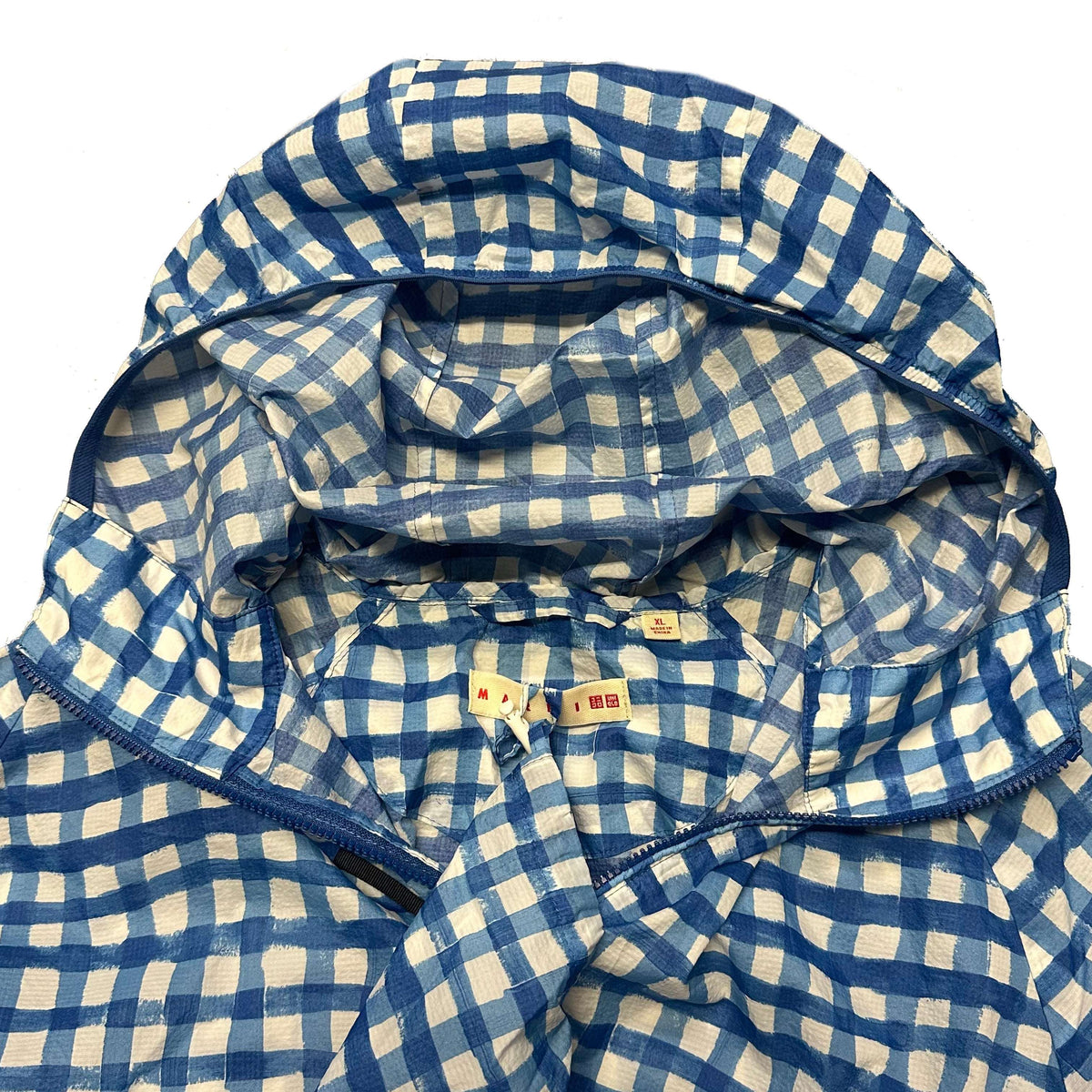 Uniqlo X Marni Check Jacket In Blue ( XL ) - 1036 Emporium