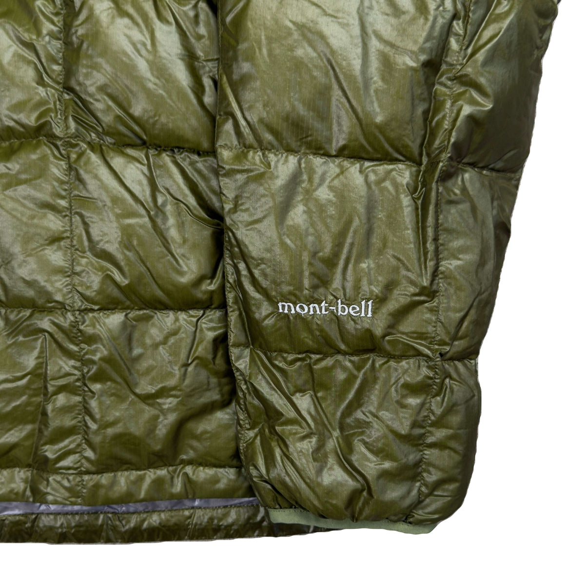 Montbell Superior Down Parka Puffer Jacket In Khaki Green (L)
