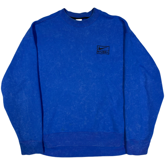 Nike X Stüssy Sweatshirt In Blue ( L )