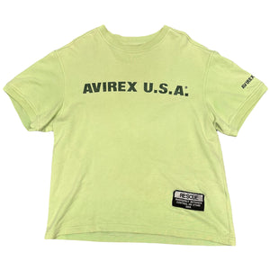 Avirex Spellout T-Shirt In Green ( XL )