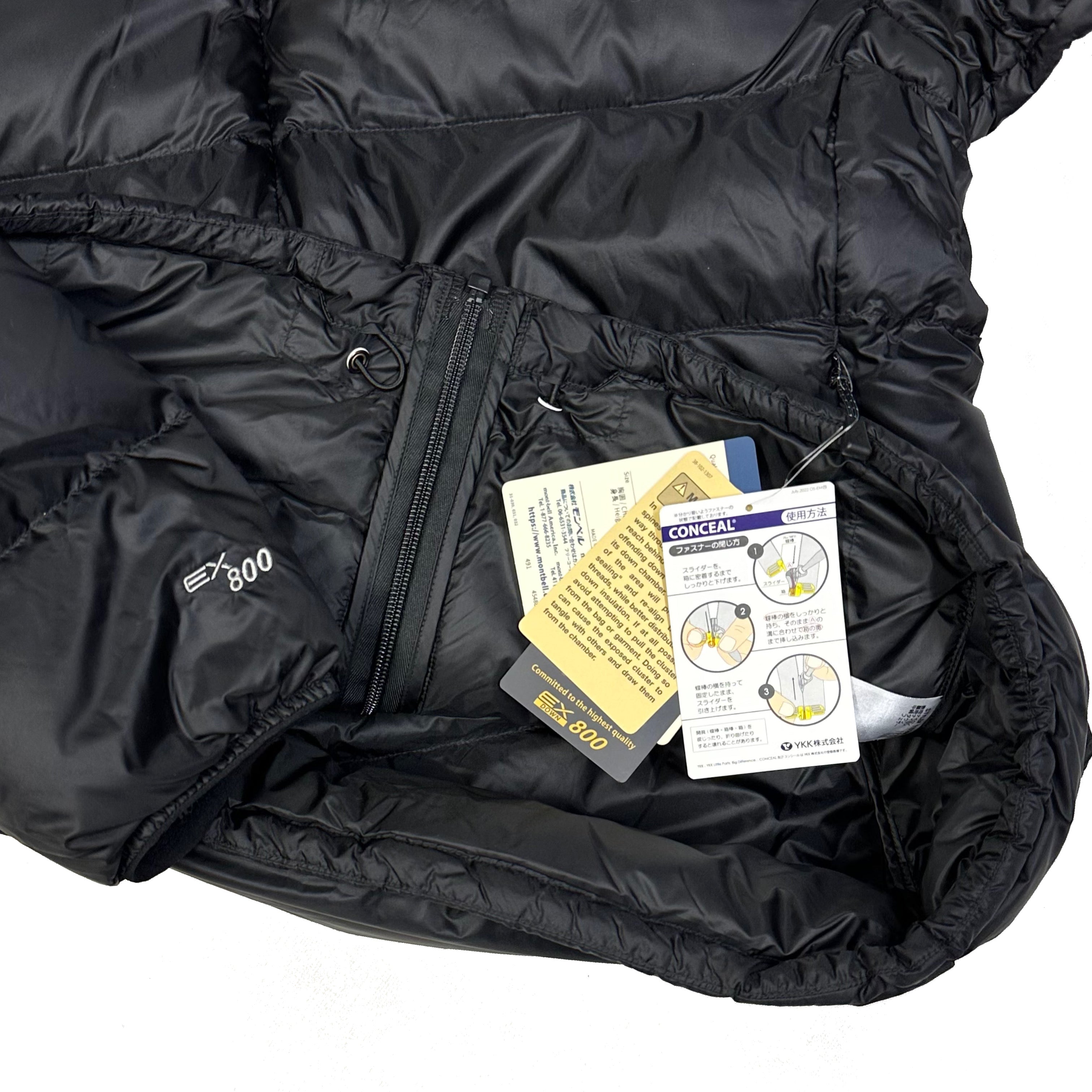 Montbell Alpine EX 800 Down Puffer Jacket In Black ( L )