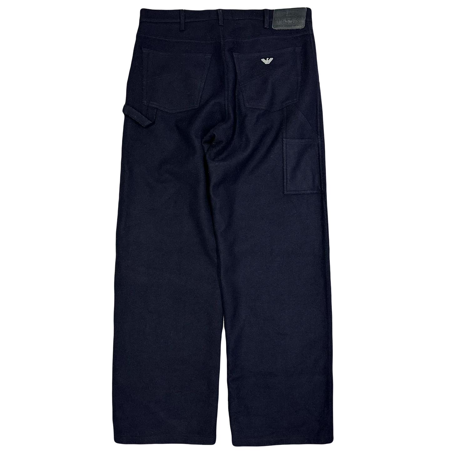 Armani Wool Trousers In Navy ( W34 )