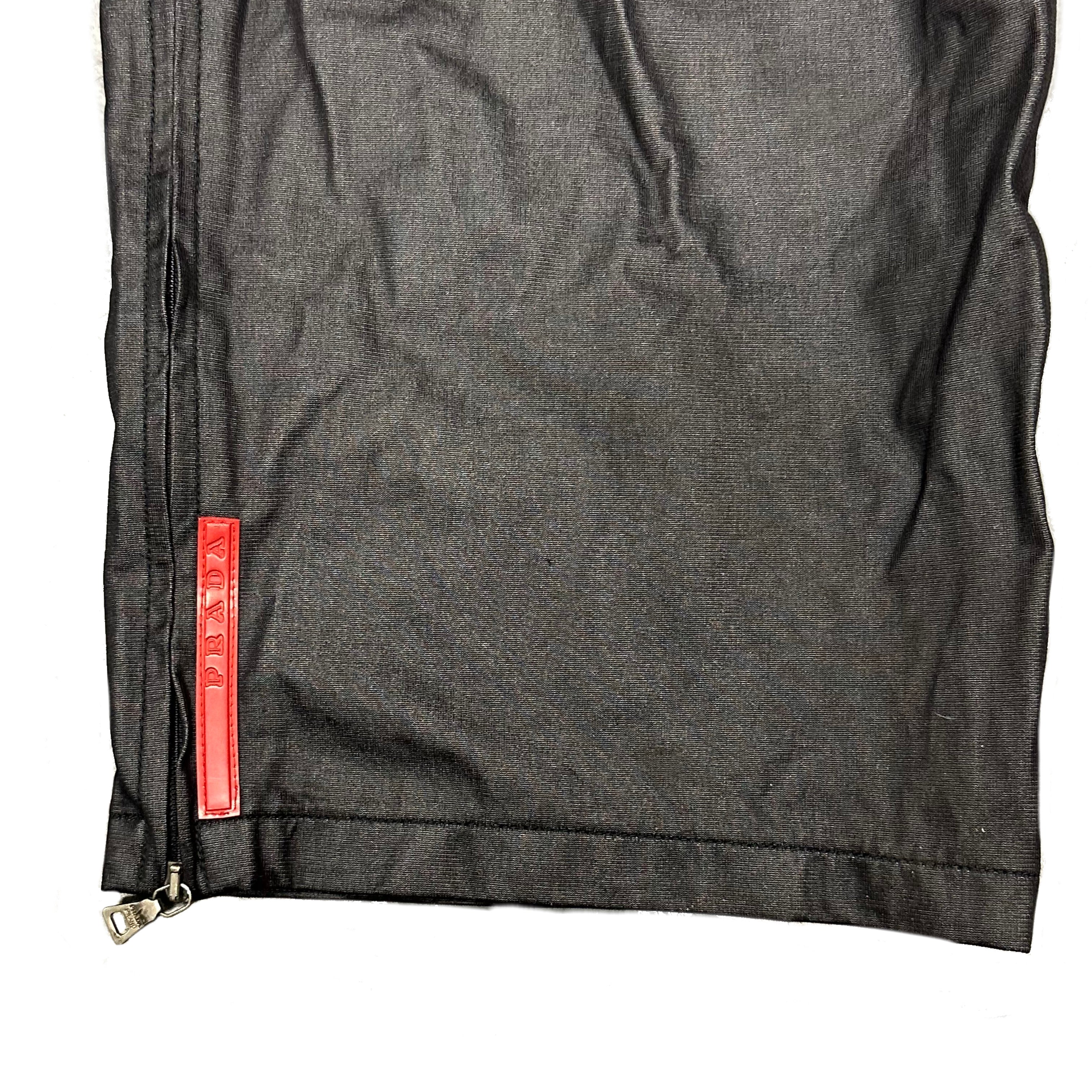 Prada Nylon Trousers In Black ( XL )