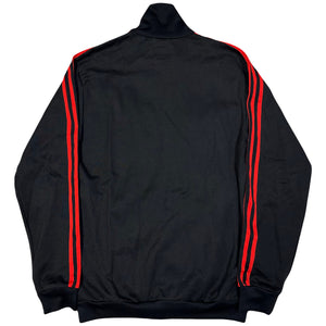 Adidas Trimm Trab Track Jacket In Black & Red ( L )