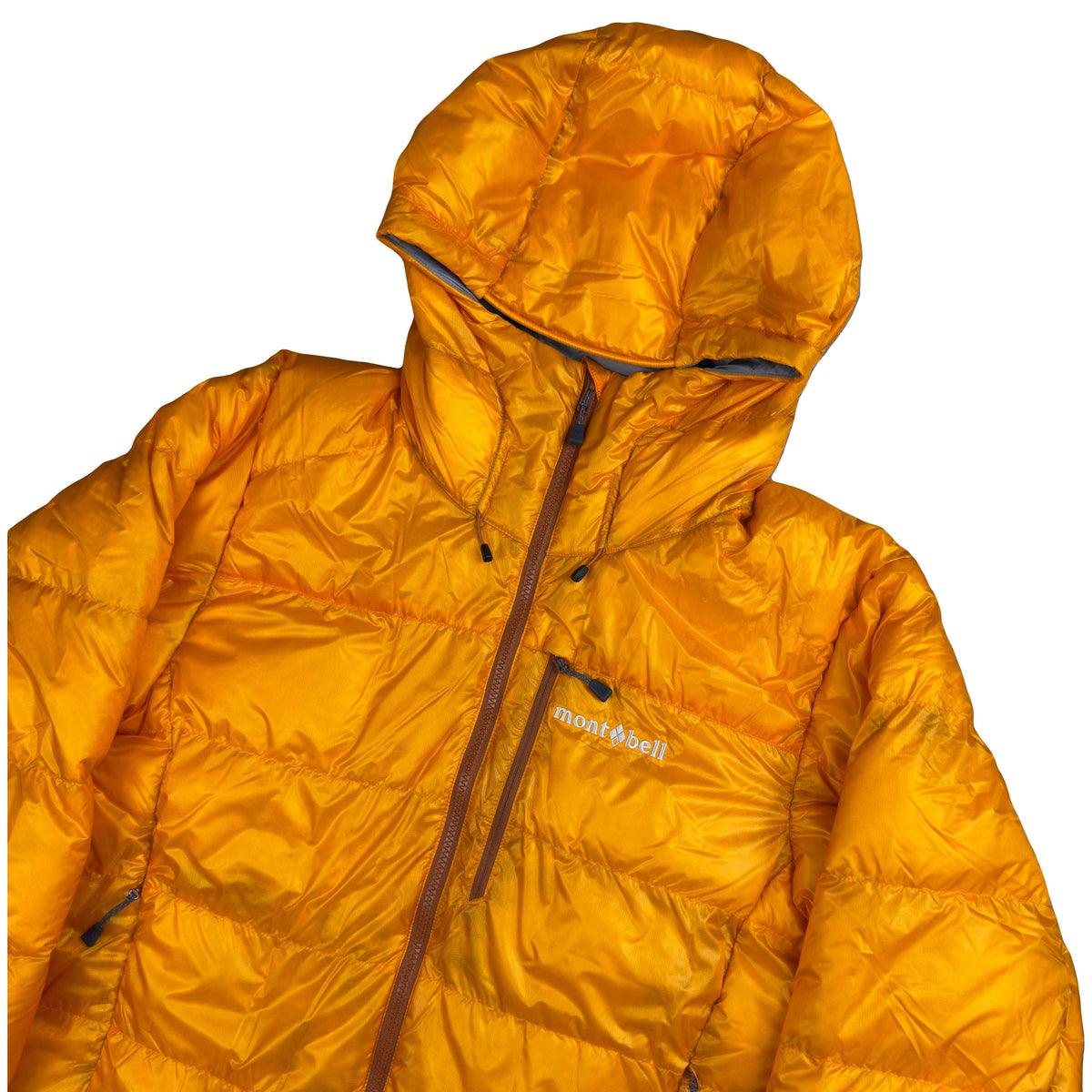 Montbell Alpine Down Parka Puffer Jacket In Orange (M)