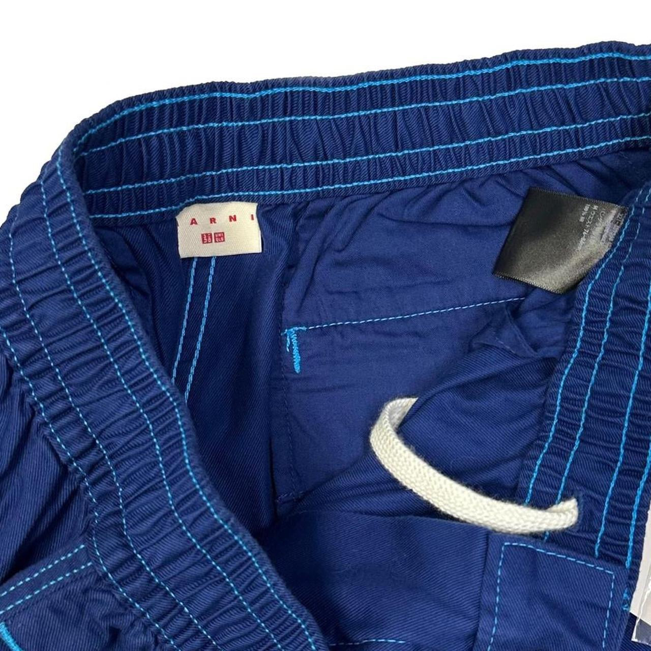 Uniqlo X Marni Wide Fit Shorts In Blue ( M )