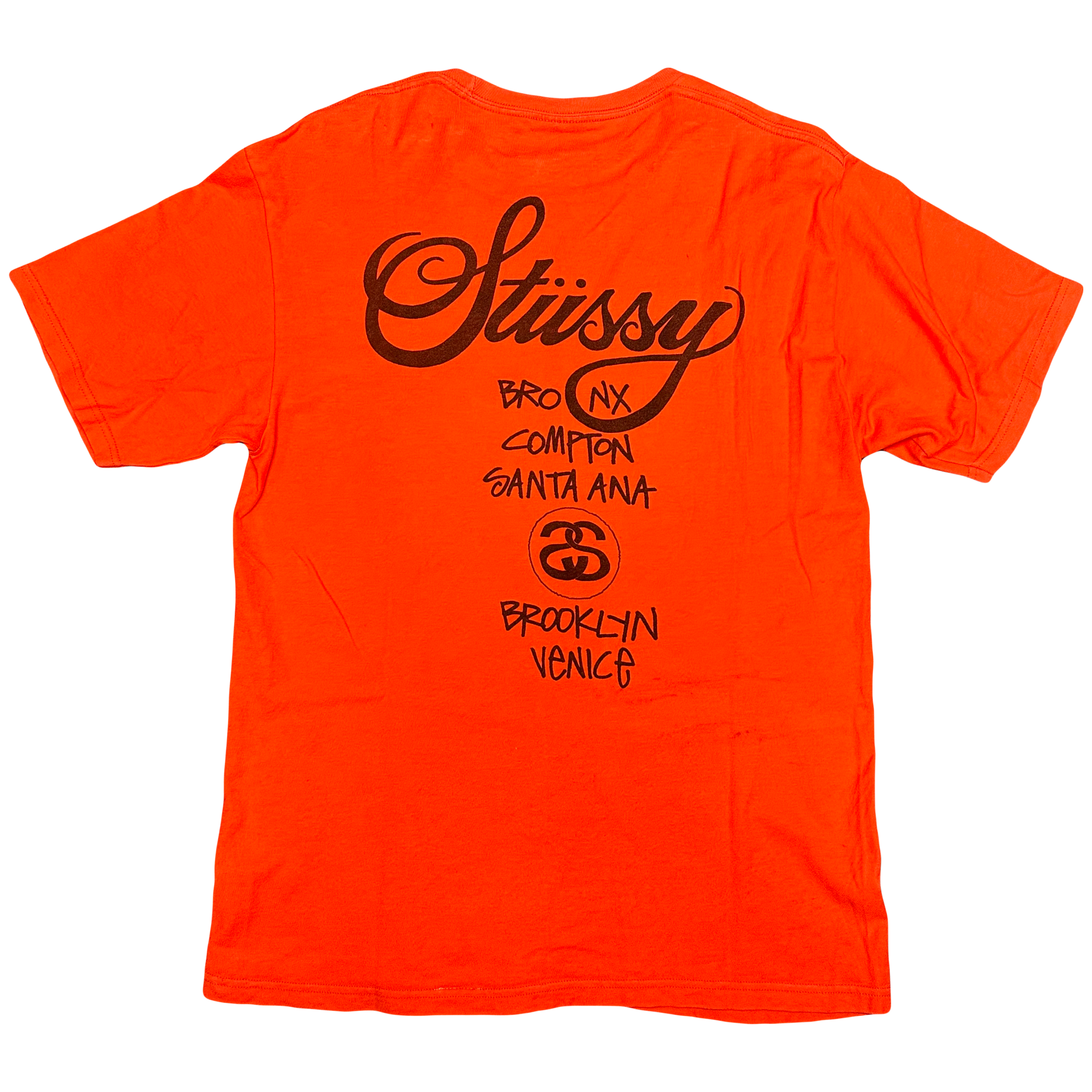 Stüssy Spellout T-Shirt In Orange ( M )