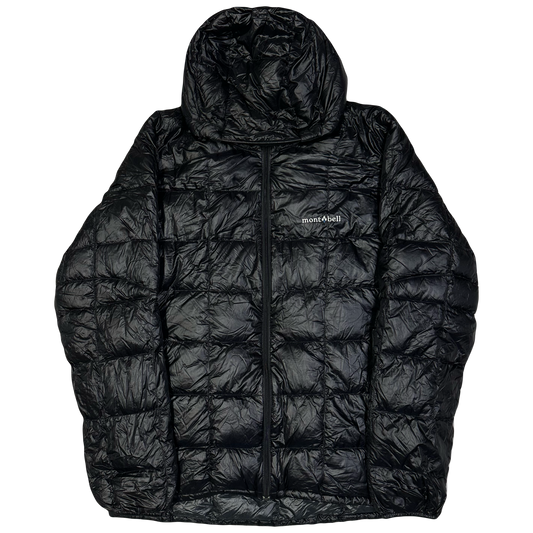Montbell Square Stitch Puffer Jacket In Black - Superior Down Parka ( L )