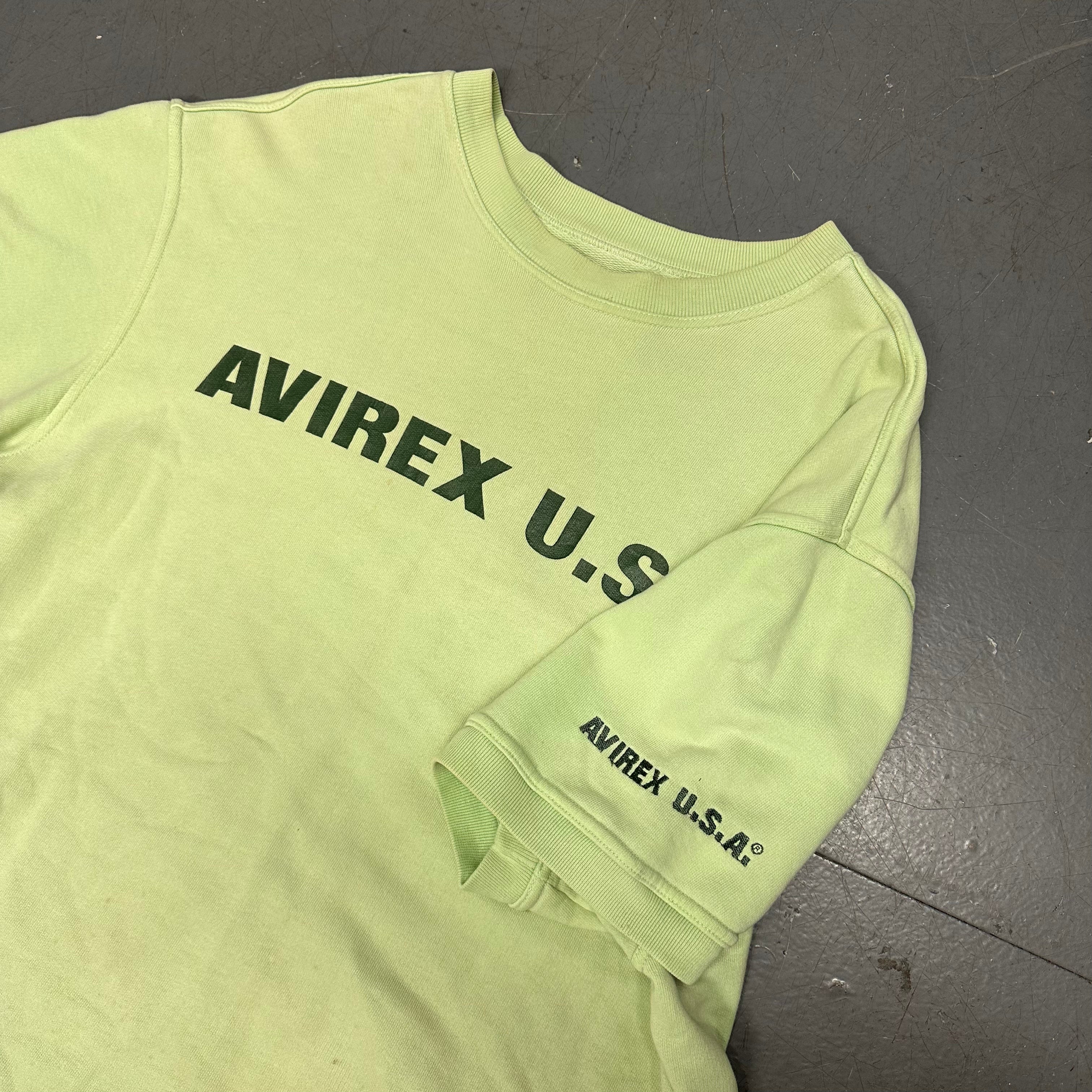 Avirex Spellout T-Shirt In Green ( XL )