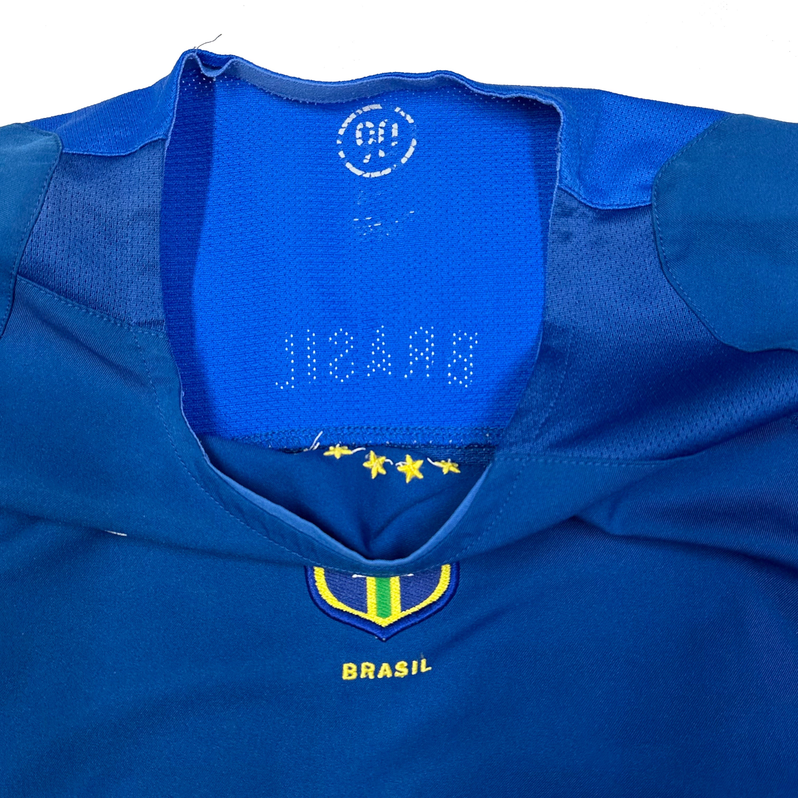 Nike 2004 Brazil Shirt In Blue ( M )