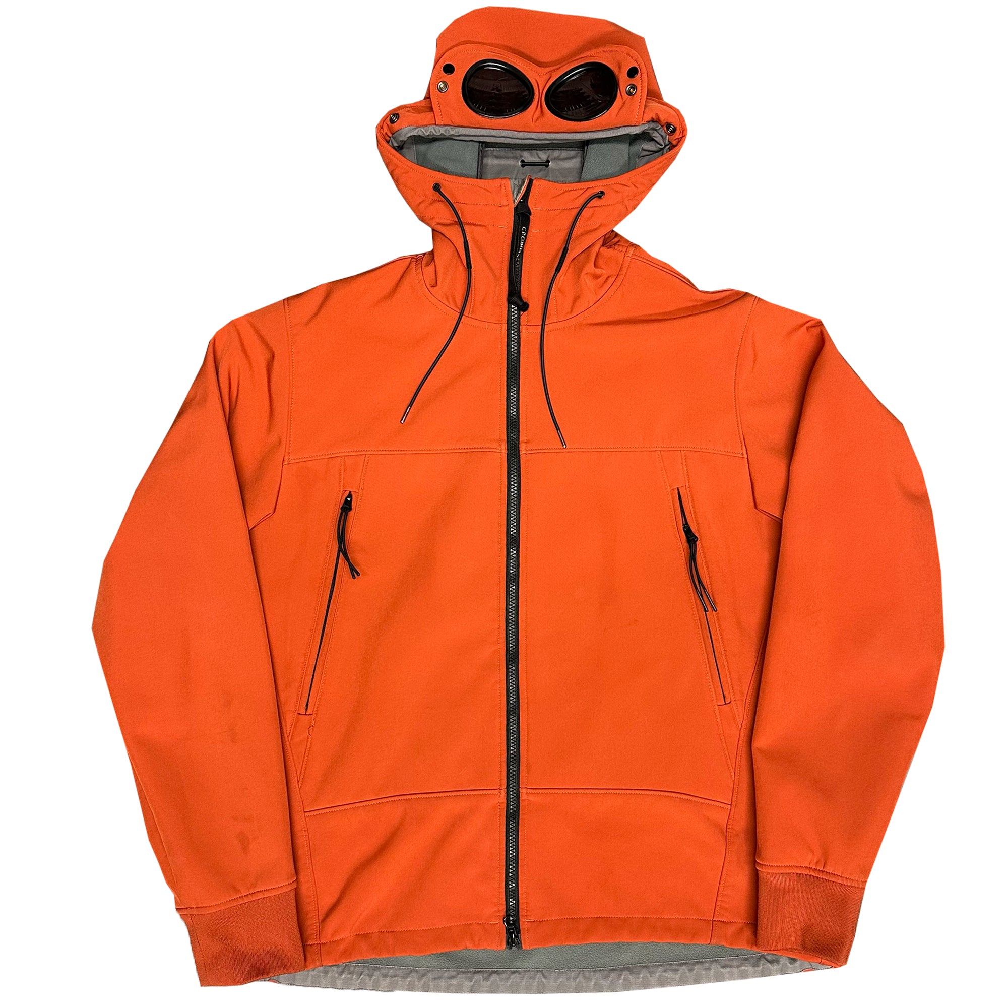 CP Company Soft Shell Goggle Jacket In Orange ( XL )