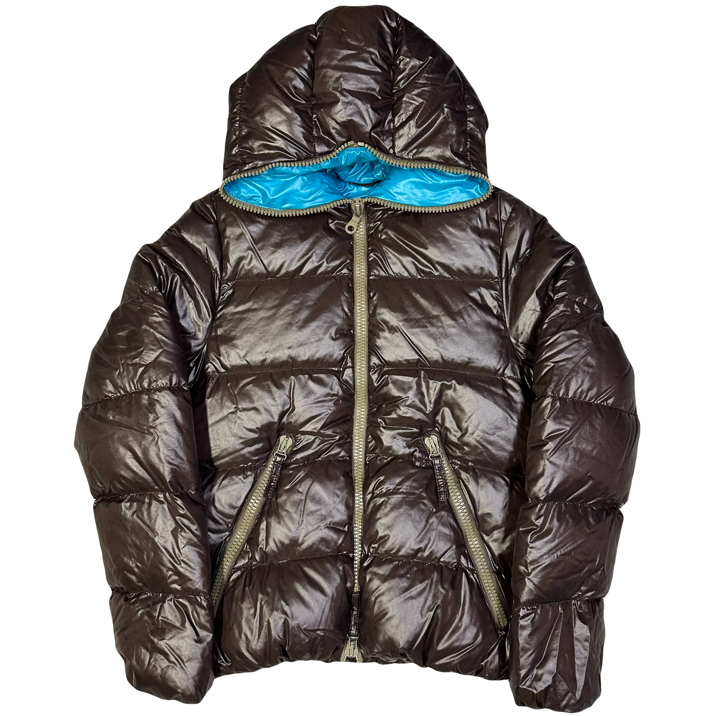 Duvetica Puffer Jacket In Brown (S)