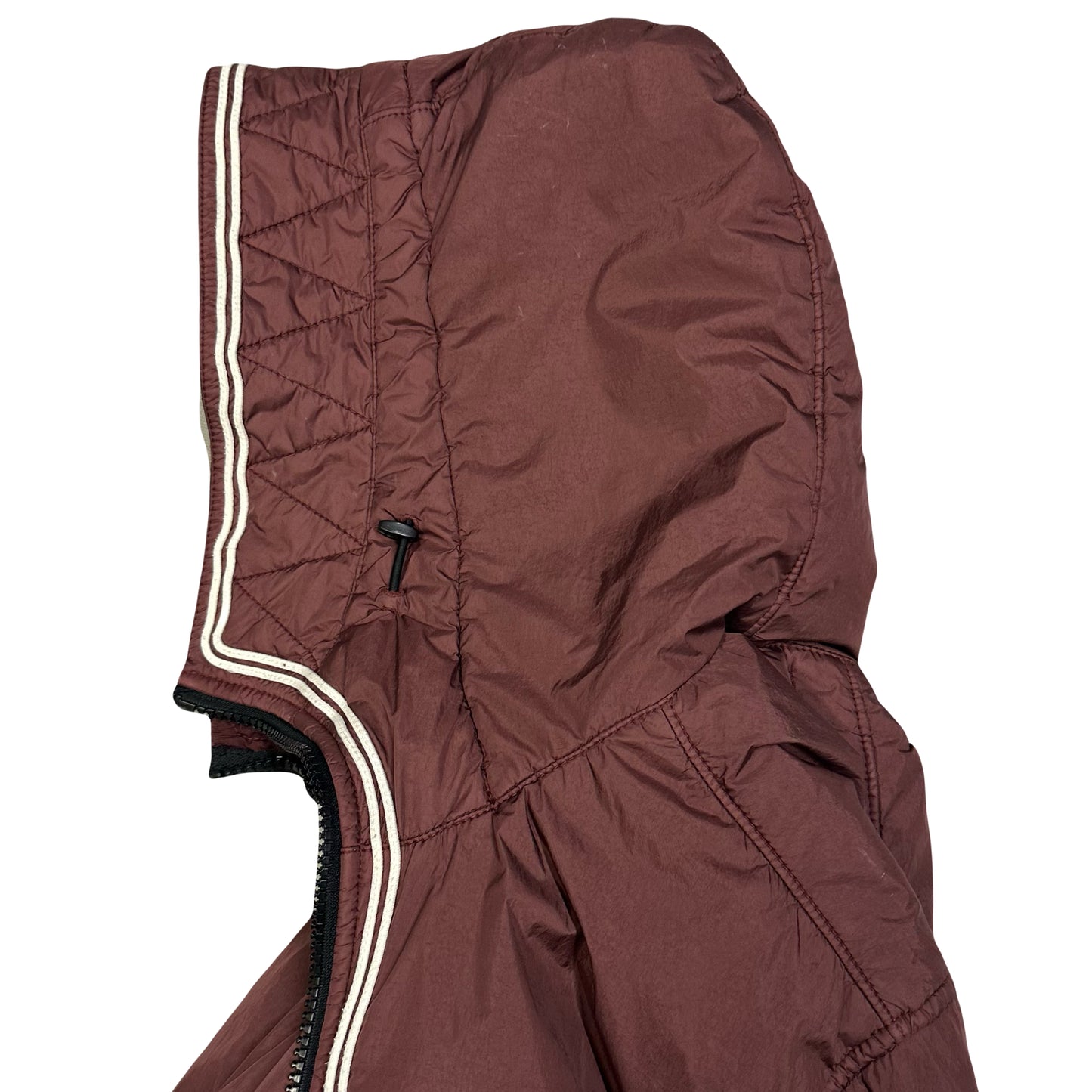 Stone Island Crinkle Reps NY Jacket in Burgundy ( M )