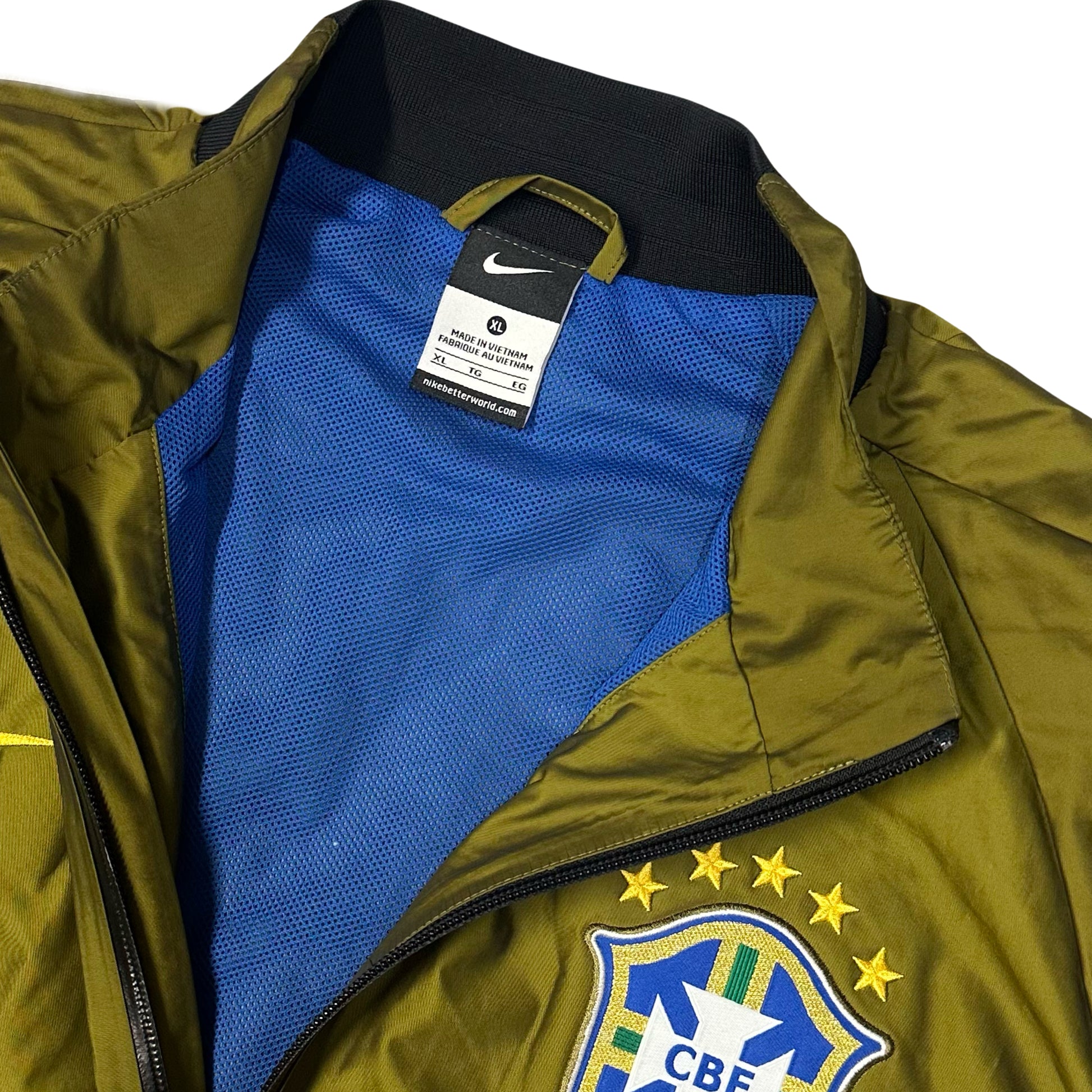 Nike Brazil Jacket In Khaki ( XL ) - 1036 Emporium