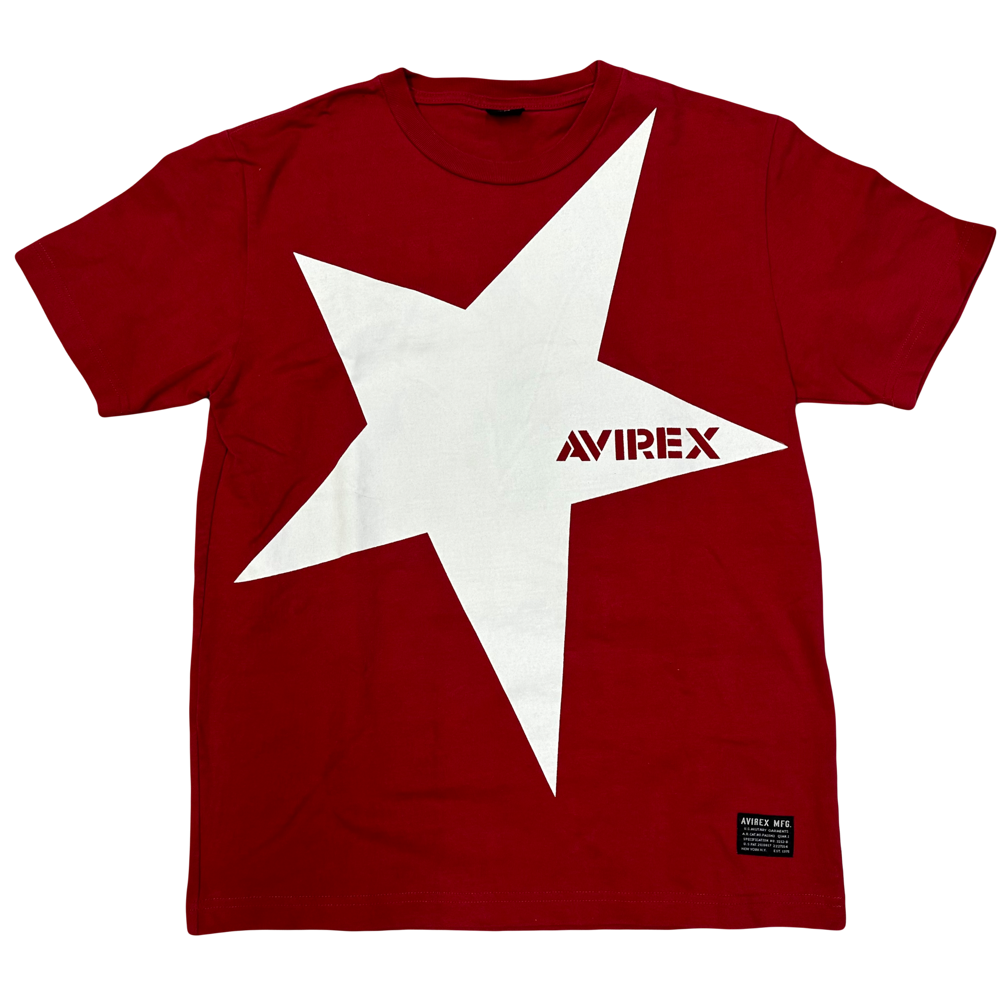Avirex Star T-Shirt In Red ( M ) - 1036 Emporium